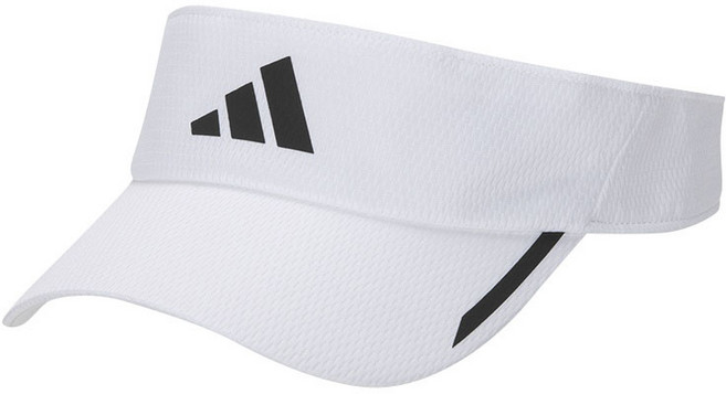 아디다스 남녀공용 런 바이저 AR 썬캡 HR7052, 화이트, 1개