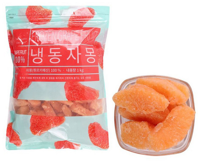 솜 냉동자몽 쉘 3kg(1kgx3팩) / 과육 터키산, 1개, 3kg(1kgx3)