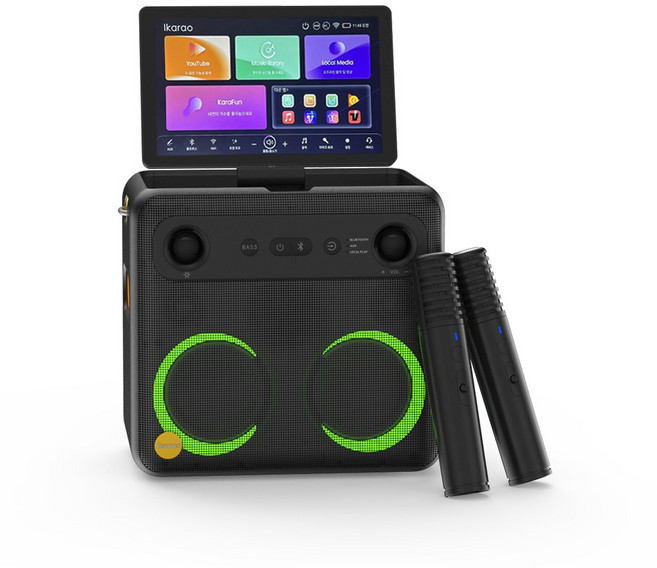 넥스트유 휴대용 노래방기계 녹음기능 블루투스 가정용 노래방 반주기