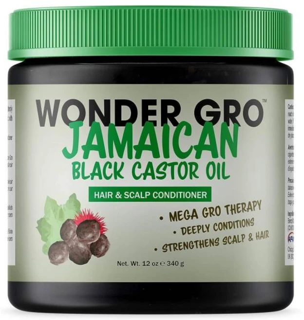 Wonder Gro 자마이칸 블랙 캐스터 오일 헤어 컨디셔너 340g, 1개 - 쿠팡