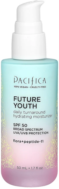 Pacifica 퓨처 유스 데일리 턴어라운드 하이드레이팅 모이스처라이저 SPF 50 50ml(1.7fl oz) Pacifica (퍼시피카), 1개, 50ml - 쿠팡