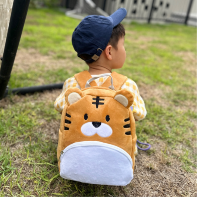 알랑 비비백 아동용 미아방지 극세사 백팩 동물 애니멀 캐릭터 가방 조카선물