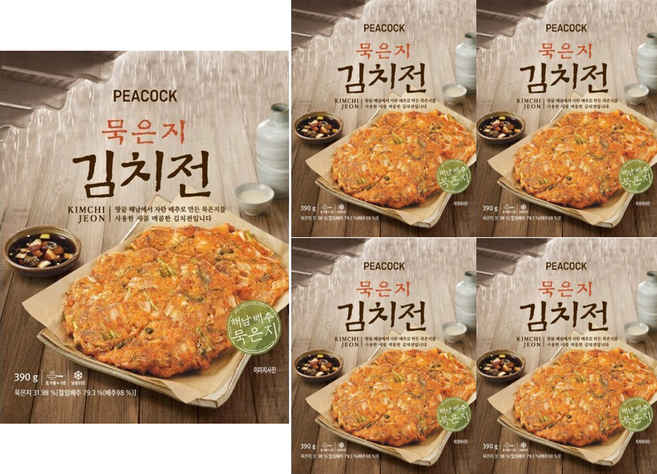 피코크 묵은지김치전 390g, 5개