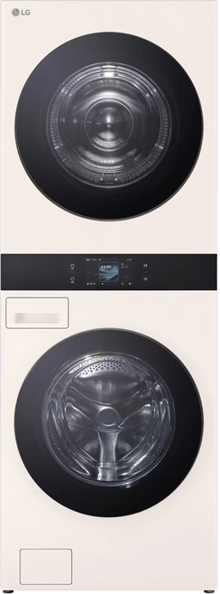 LG전자 트롬 AI 오브제컬렉션 워시타워 25kg WA2525EEHF (FA25EJF 베이지+RA25EJF 베이지) / W, WA2525EEHF (네이처베이지)/네이처베이지)