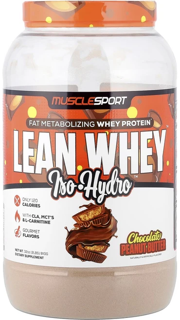 MuscleSport 린 웨이 Iso-Hydro 초콜릿 피넛 버터 908g, 907g, 3개 - 쿠팡