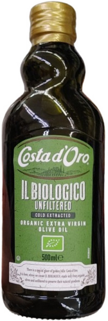 코스타도로 유기농 엑스트라버진 올리브오일, 1개, 500ml