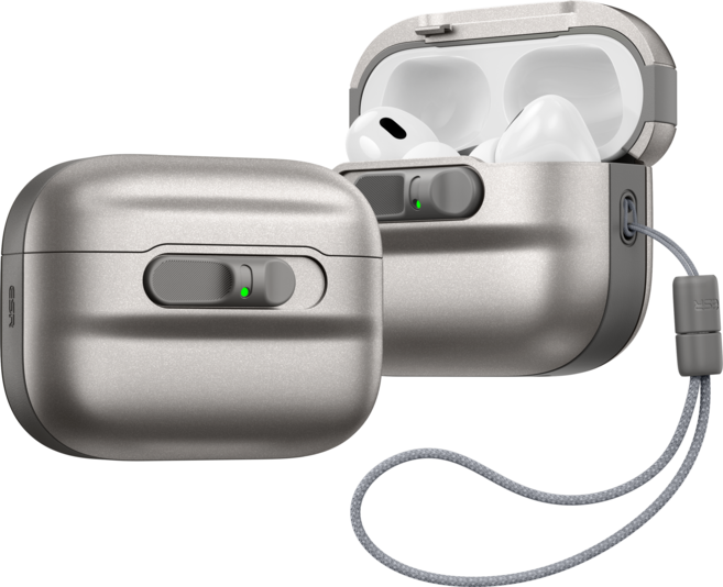 ESR 에어팟 할로락 맥세이프 펄스 마그네틱 케이스, 에어팟 프로 3세대, 티타늄, 1개