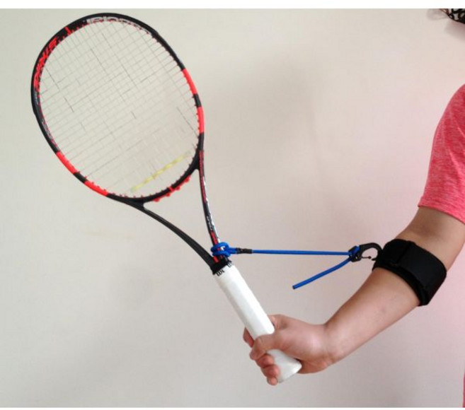 포핸드 백핸드 발리 서브용 테니스 스윙 손목 트레이닝 보조기구 파마, 1개