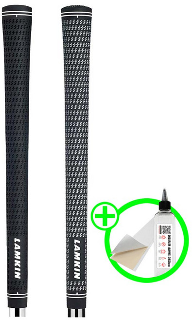 램킨 크로스라인 언더사이즈 남성용 골프그립 LAMKIN 작은손그립, 소나 플러스 랩 블랙, 1개, 1114 크로스라인 언더사이즈 블랙