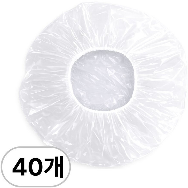 오라이브 일회용 다용도 비닐 헤어 캡, 40개, 단품