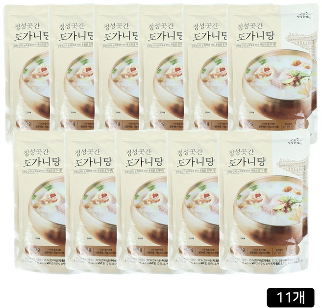 [홈쇼핑] 정성곳간 강순의 도가니탕, 800g, 11개