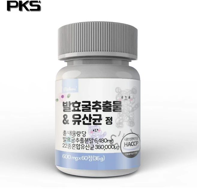 픽커스 유산균 발효굴추출분말 정 HACCP 600mg, 1개, 60정 - 쿠팡