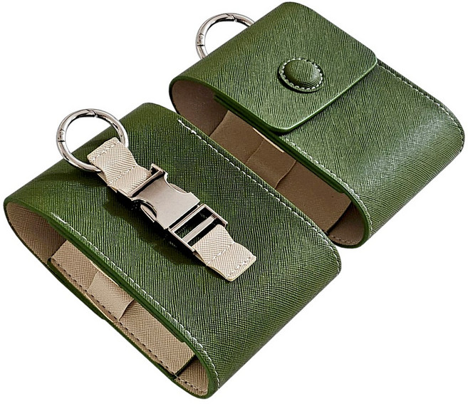 디앤디 골프공 파우치 4구 볼주머니, 카키그린, 1개