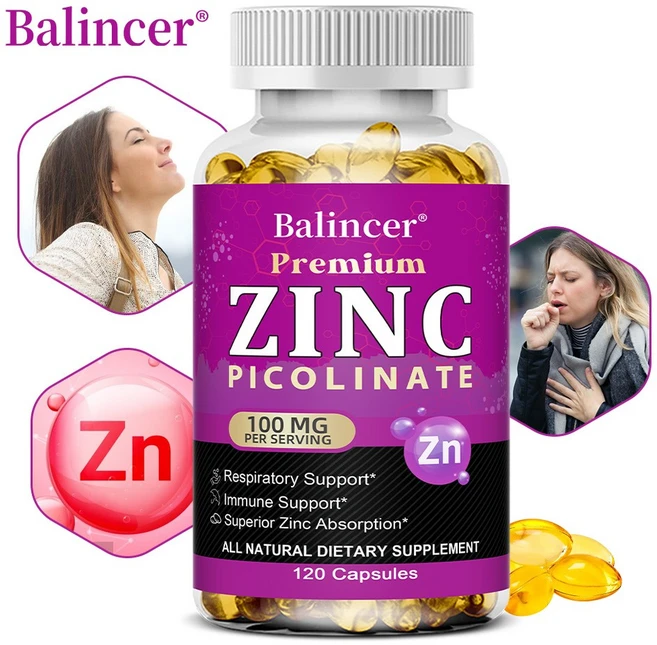 아연피리딘포름산캡슐 100mg - 호흡기 면역지원 피부와 뼈 건강 흡수율이 높은 보충제, 3개, 120회분 - 쿠팡