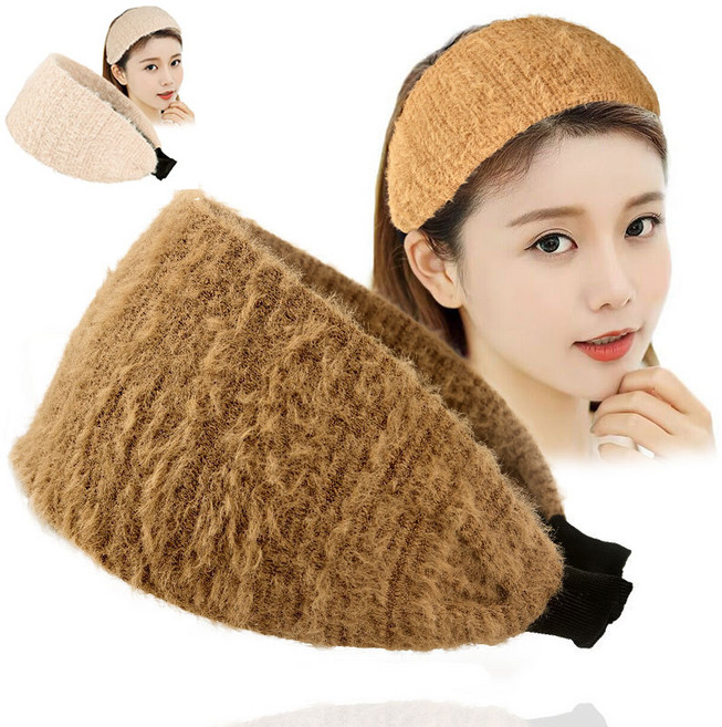 ZMBIRD 1+1 여성 겨울 뽀글이 헤어밴드 빅사이즈 N2420