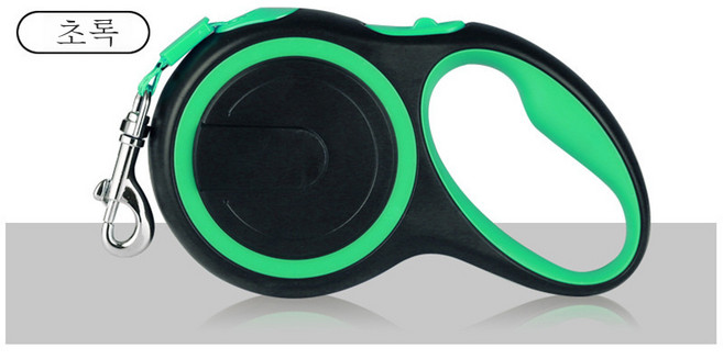애견용품 강아지 견인끈 8M 자동신축 큰 강아지 견인끈 애견 견인끈, 녹색, 1개