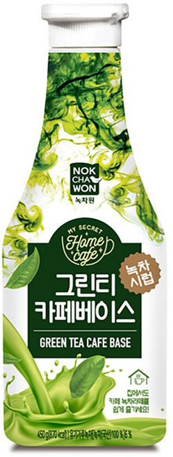녹차원 녹차시럽 그린티 베이스 450g 1박스 12개입, 12개