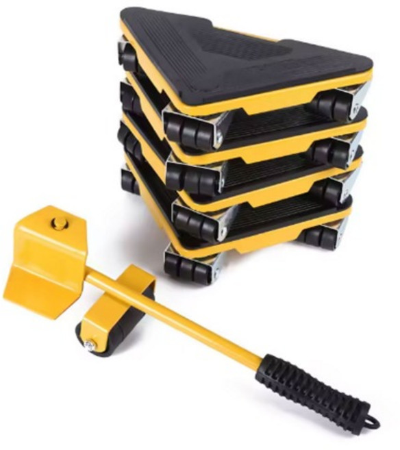 무거운 가구 세탁기 물건 짐 옮기기 이동 만능 지렛대 바퀴 삼각타입, 만능 지렛대 바퀴  삼각타입, 1개