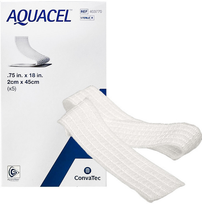 콘바텍 아쿠아셀 WSF 403770 2x45cm 5매입 리본드레싱, 1개