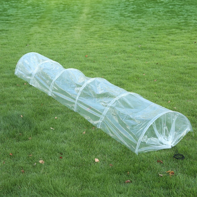21세기트랜드 아이번 미니 원터치 비닐하우스 투명 온실 가든 터널 식물 보호막 벌레 차단 보온, 투명 비닐