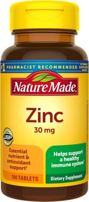 네이쳐메이드 아연 30mg 100정 Nature Made Zinc, 1개 - 쿠팡