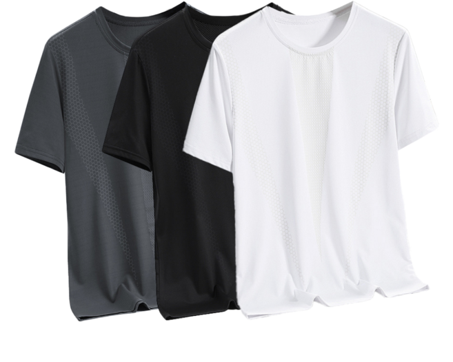 하바우 남자 스포츠 아이스 쿨 드라이 반팔 티셔츠 3P 세트