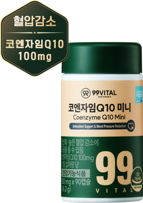 99바이탈 코큐텐 코엔자임Q10 미니, 1개, 90정