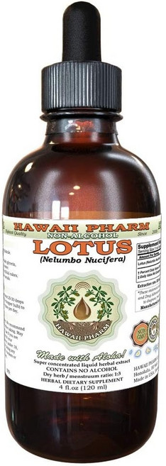하와이팜 로터스 리안 지 신 틴크처 드라이드 플루뮬 리퀴드 익스트랙트 로터스글리세라이트 4oz, 1개