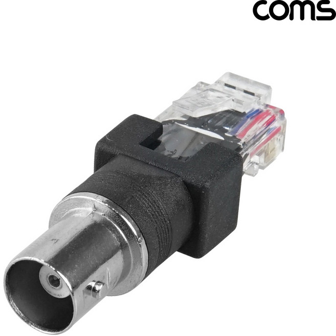 Coms TB941 BNC to RJ45 변환 어댑터 젠더 CCTV, 1개
