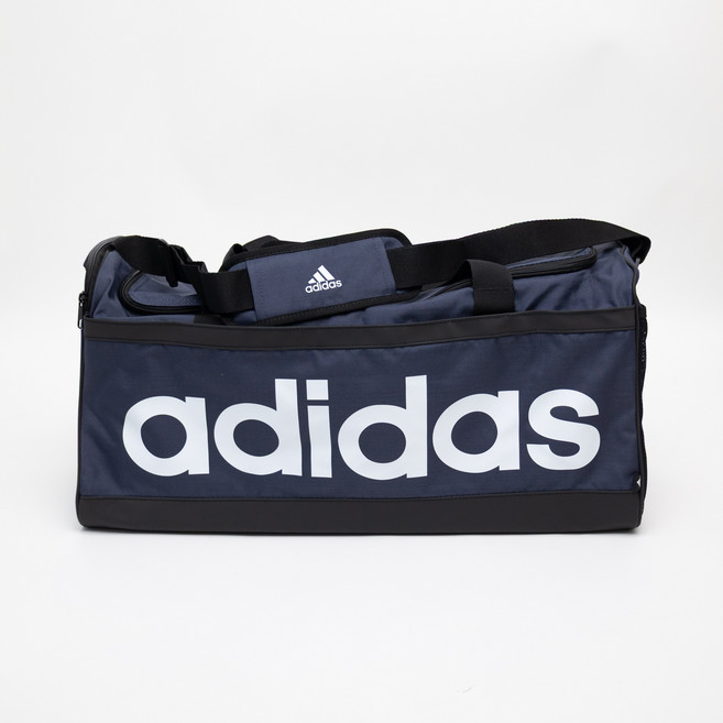 아디다스 스포츠 리니어 더플백 M 운동 헬스 가방 멜란지 네이비, 1개