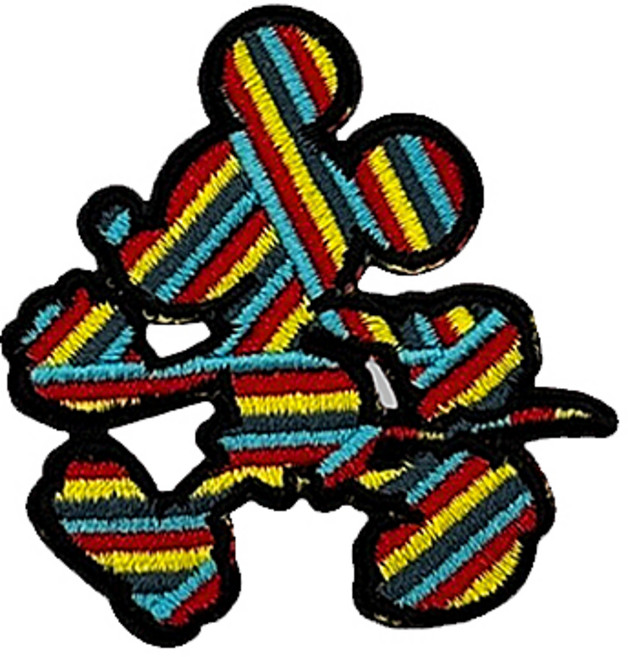 [디즈니 공식 라이센스] K-TRADITIONAL 색동미키(대) 디즈니 열부착 자수 와펜