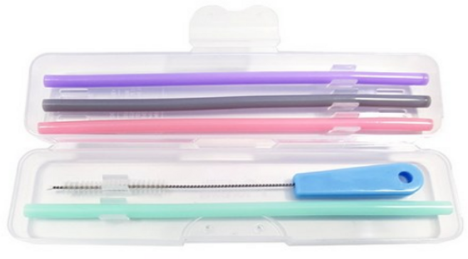 아가프라 실리콘빨대 4p+빨대솔+케이스, 1세트, 1개