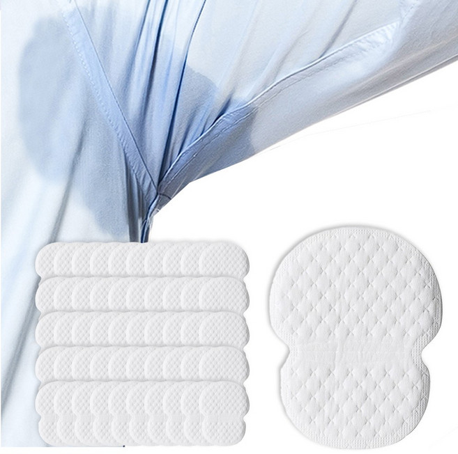 르디아망 티 안나게 옷에 부착 겨땀 패드 50개 세트 뽀송 데오토란트 대용, 1세트