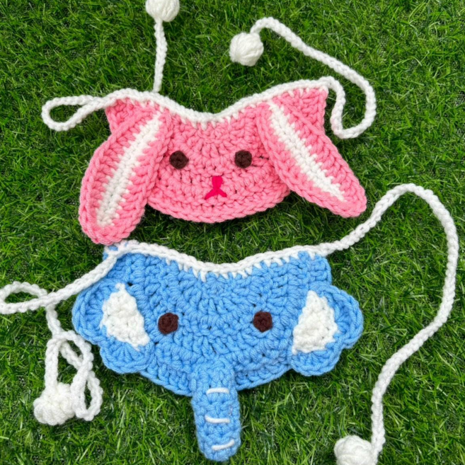 [밥도DOG 클로젯] 애니멀 강아지 케이프 도그빕, big, small, 1개