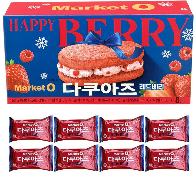 오리온 해피베리 다쿠아즈, 1개, 192g