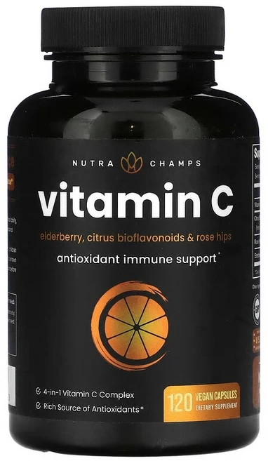 NutraChamps 비타민C 베지 캡슐 120정 NHP-99905, 1개 - 쿠팡