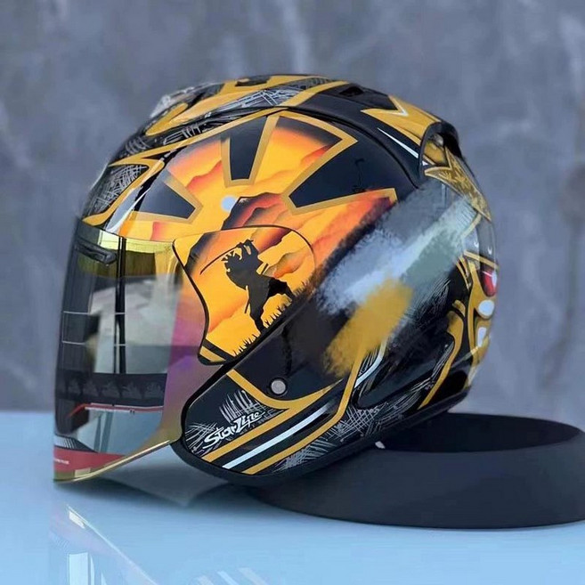 스쿠터 그래픽 메이플 아라이 클래식 헬멧 오리엔탈 반모, 빅 소드