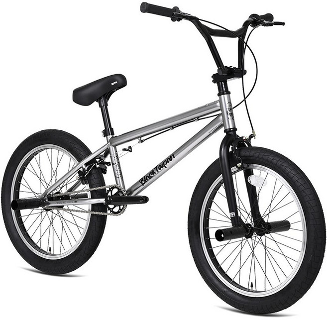 2025 블랙타이판 비엠엑스 BMX 자전거 포티튜드 묘기용 퍼포먼스, 1개, 165cm, 크롬실버 미조립