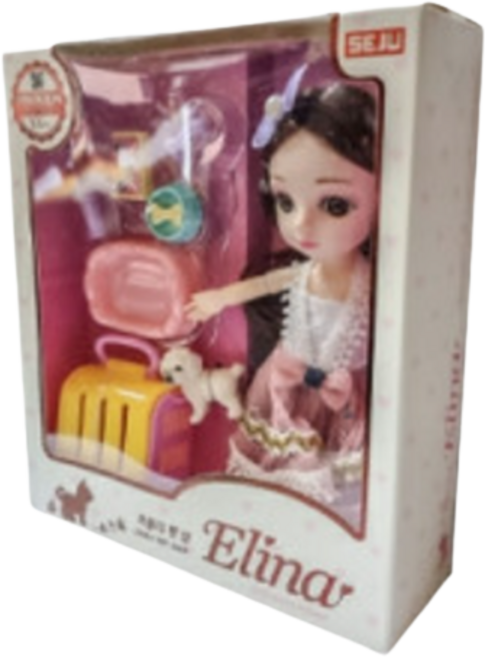 에코에듀 미니 관절인형 16cm 어린이선물 여아선물, 1개, 1개