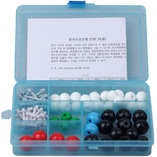 (미래과학)분자구조모형조립세트(74점), 1개