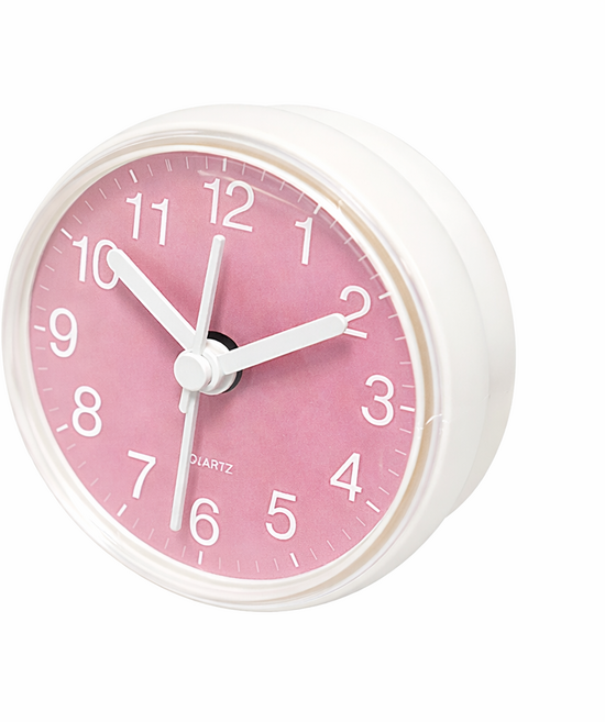 낙타의숲 욕실 시계 흡착식 방수 무소음 화장실 벽걸이 파스텔 4컬러, 모던 화이트