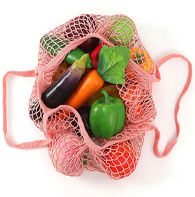 돈버맘 그물가방 2종 핑크 여성그물가방