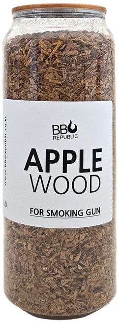 바베큐리퍼블릭 스모킹건 훈연칩 우드칩 훈제칩 smoking gun 참나무 사과나무 벚나무 포도나무 히코리 머스킷, 스모킹건용 사과나무 훈연칩, 1개