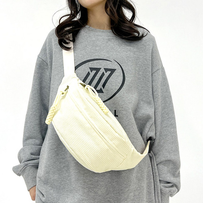 [SUNOEL] 코듀로이 슬링백 힙색 크로스백 SHC-24