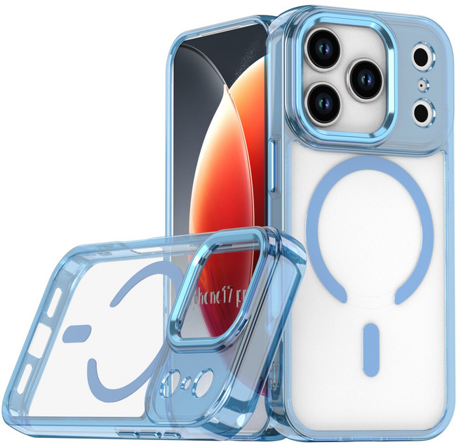 嚴選外框 金屬按鍵 硬背軟邊 透明殼 TPU氣墊 手機保護殼 透藍