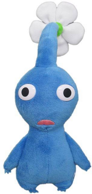 白色皮克敏絨毛玩偶, 藍色, 1個, W9×D9×H17cm