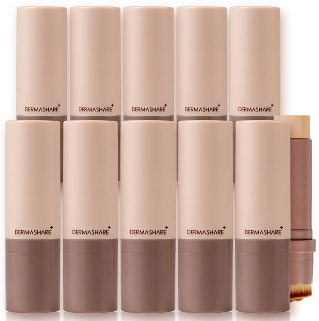 더마쉐어 비건 내추럴 밀착 커버 스틱 세럼 파운데이션 SPF50+ PA+++ 14g, 10개, 23호 샌드