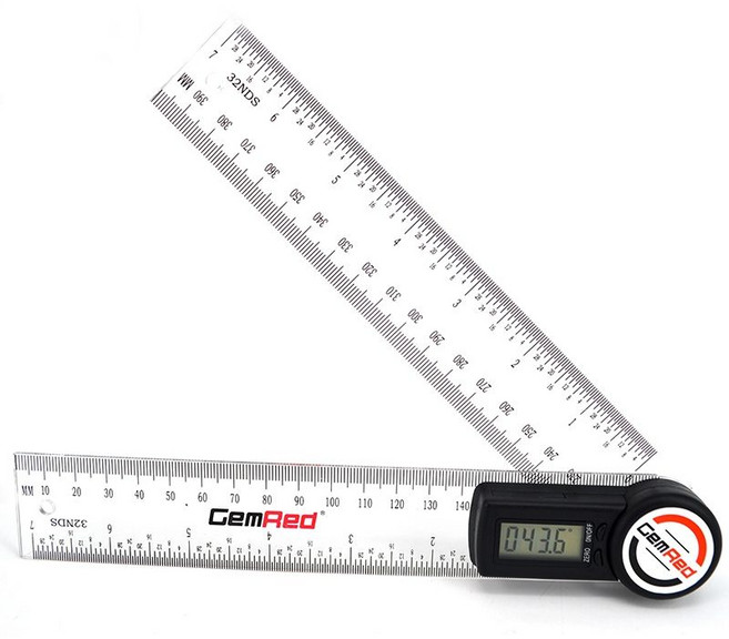 디지털 각도기 고니오미터 각도 눈금자 측정 각도계 전자 정밀 정형외과 관절각도기, 1개