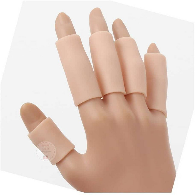 MN 손가락 보호 실리콘 커버 5개 피치 핑거스프린트