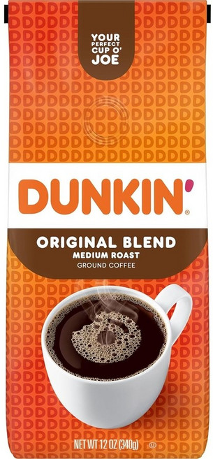 던킨 오리지날 블랜드 미디엄 로스트 그라운드 커피 340g 드립 분쇄커피, 1개